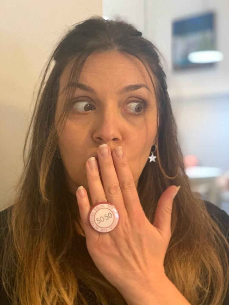 Congrats to #TellHerVision alumnus @georgiamac100 for reaching the second round of @femalepilotclub @UKTV with her peri menopausal comedy Rather Not Say. Clearly a month spent in our all female writers room was a fertile time…even if less than half of us had working ovaries 😅