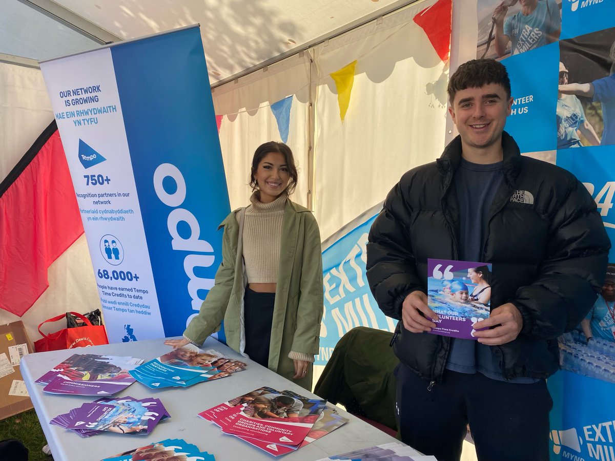 tempo_tweets's tweet photo. Great to have Tempo #TimeCredit Ambassadors supporting our stall @CardiffHalf @Run4Wales this morning in Cardiff. Tempo Ambassador’s support us to tell people about the benefits of volunteering &amp; #TimeCredits as they earn them too! Want to get involved? Drop us a message! https://t.co/2ZKdmv4MsO