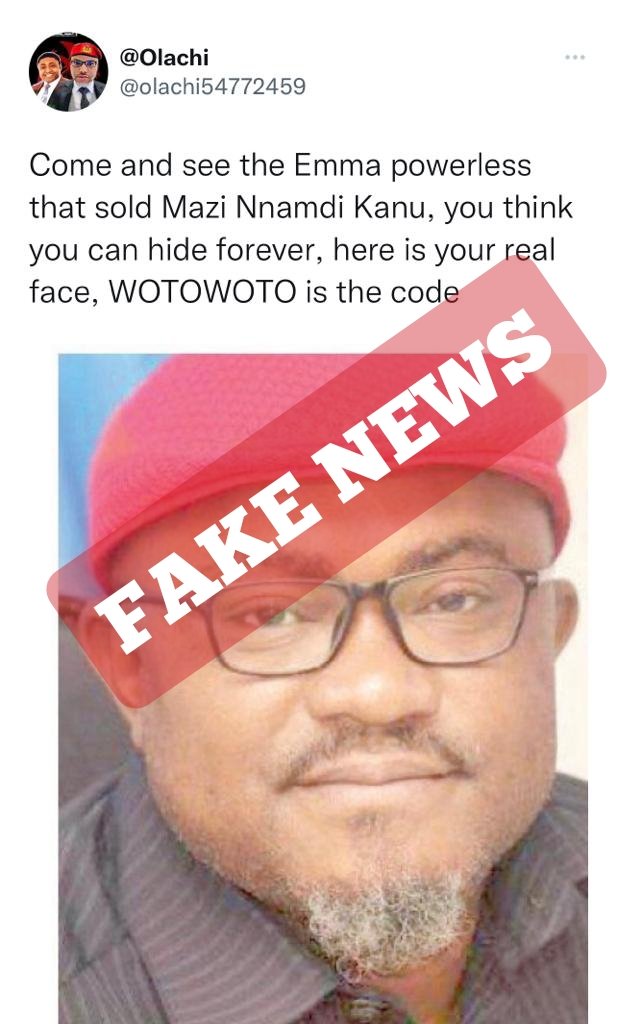 Roland_Akachi's tweet photo. @Frank11716879 Fake news please, kindly ignore. Barr. Onyebuchi Ememanka is the CPS to Abia State Governor and not IPOB Emma Powerful https://t.co/kuPT6N5EgC