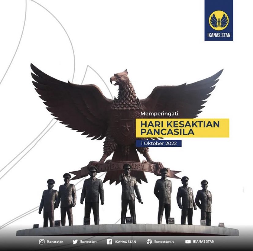 Memperingati Hari Kesaktian Pancasila, mari kita bersama implementasikan nilai-nilai Pancasila.