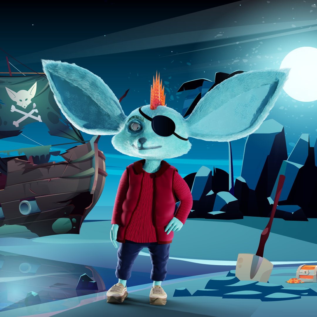 fennecfor's tweet photo. Hello fennecs, any treasure?
#nft #nftartwork #fennec #pirate #crypto https://t.co/ssZr3wBx9K