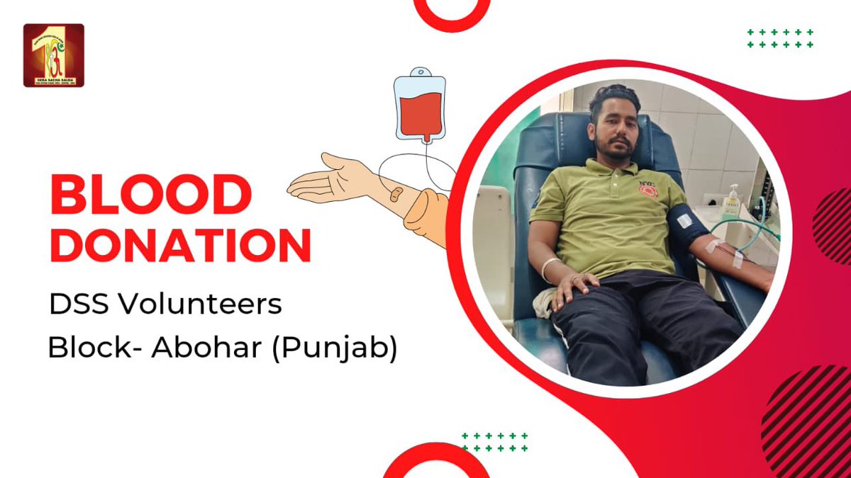 DSSNewsUpdates's tweet photo. Every few minutes,someone, somewhere,needs blood. In order to make adequate blood available to the needy patients,#DeraSachaSauda volunteers make possible efforts by donating blood at regular intervals with the inspiration of St Dr @GurmeetRamRahim Singh Ji Insan. #BloodDonation https://t.co/vHpLqXOtYj