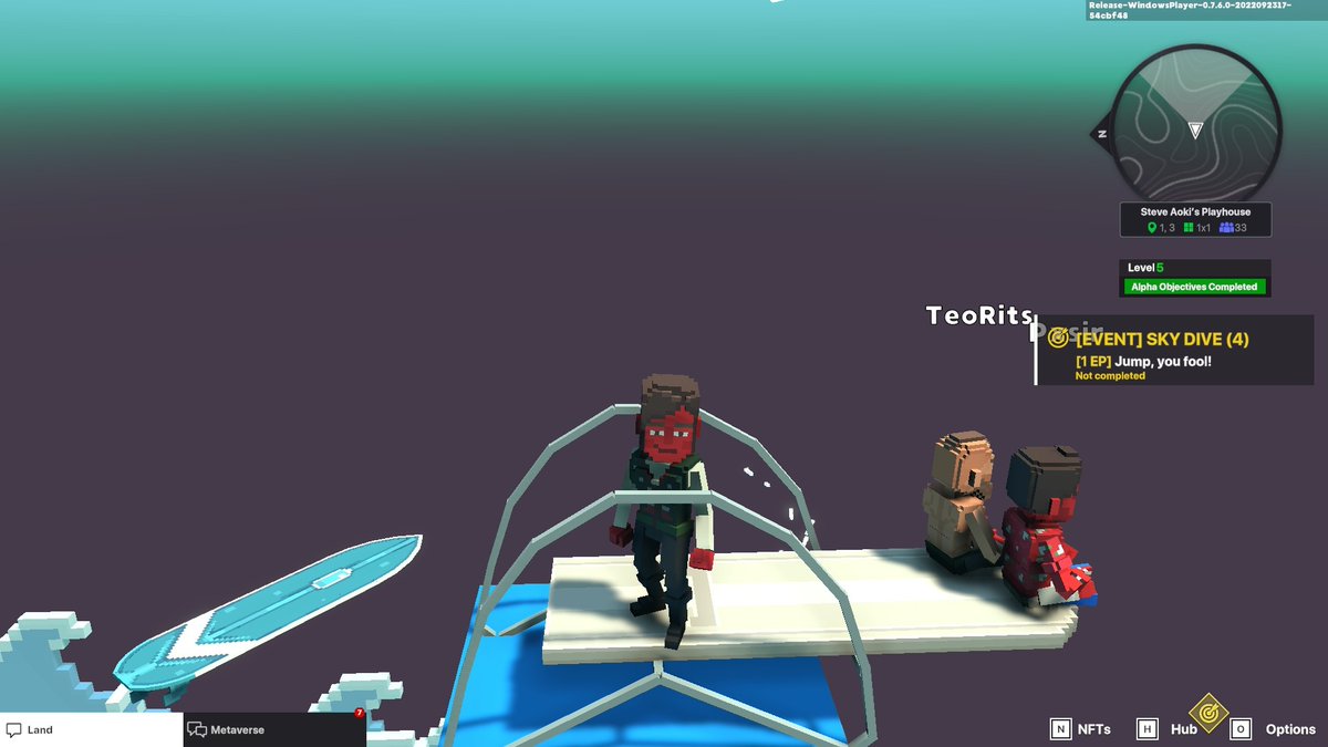 Joel263J's tweet photo. @TheSandboxGame @steveaoki I just participated in the #SandboxAlphaS3Giveaway for a chance to win 500 SAND! Found the high diving board in @steveaoki's Playhouse, check out my screenshot below!
👇 https://t.co/cTnxv0cGfT