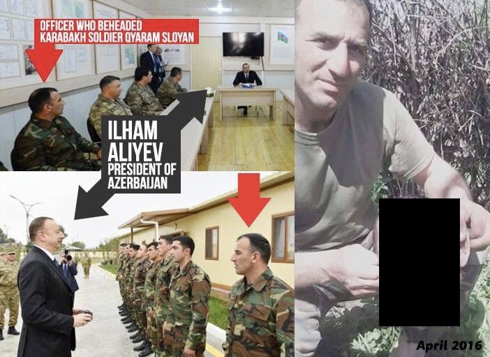TheScarmind's tweet photo. Dear @ToivoKlaar @vonderleyen

Do you know why Azerbaijanis continue on committing these war crimes?

Because you turn a blind eye when Aliyev awards hero title to an axe murderer, bec. you grant Aliyev with another gas deal, bec. you accept this to be normal against #EU values. https://t.co/Hk7GbT4XSF