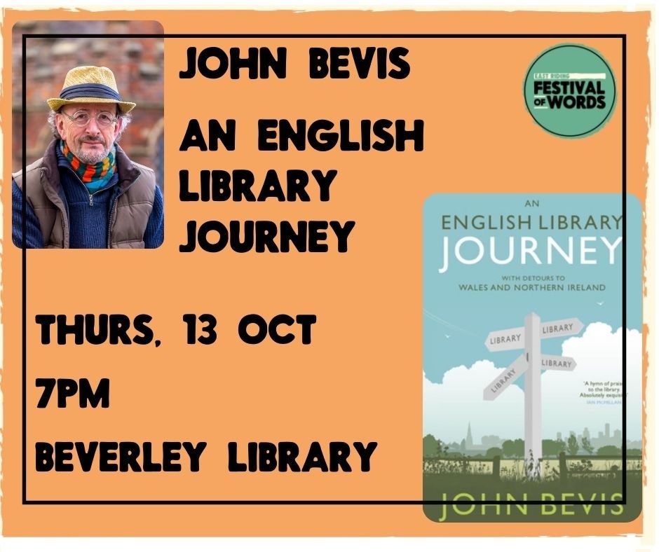 Ten years in the writing, John’s book ‘An English Library Journey’ is a witty, impassioned tour of England’s libraries by a writer & book lover who made it his mission to enrol at every library authority in England. 📖Author @JohnBevis8 orlo.uk/Festival_of_Wo… #FOW22