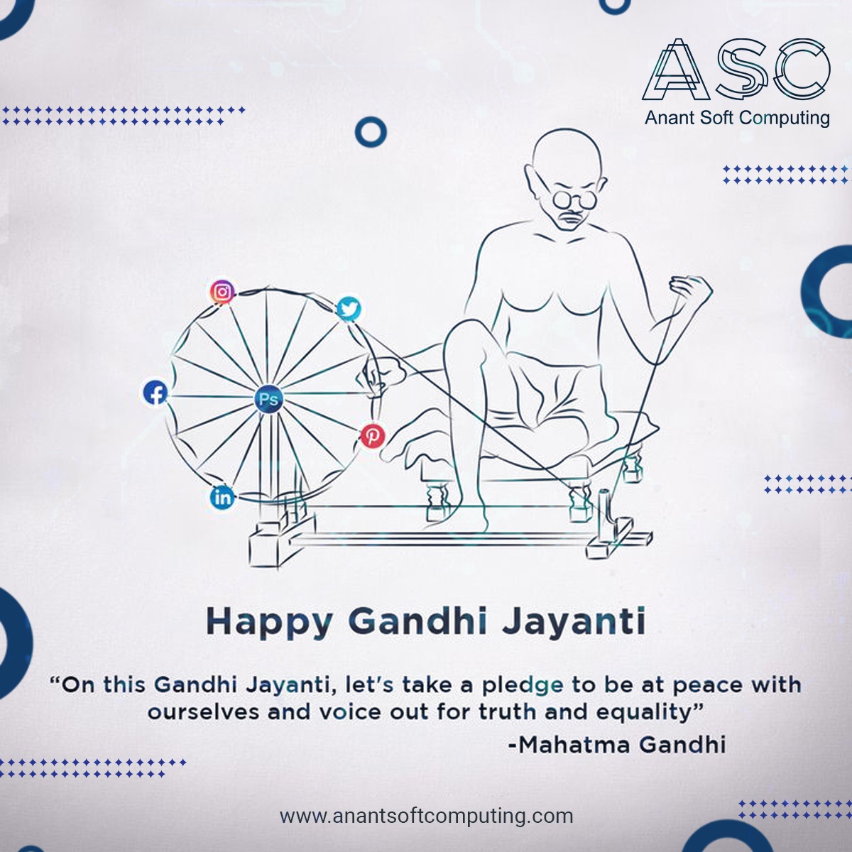 anantsoft's tweet photo. HAPPY GANDHI JAYANTI 🙏🙏
#gandhijayanti #mahatmagandhi #asc #newtechnology 
#artificialintelligence #innovation #webdeveloper
#softwarecompany #SEO https://t.co/hcN2r6ouYk