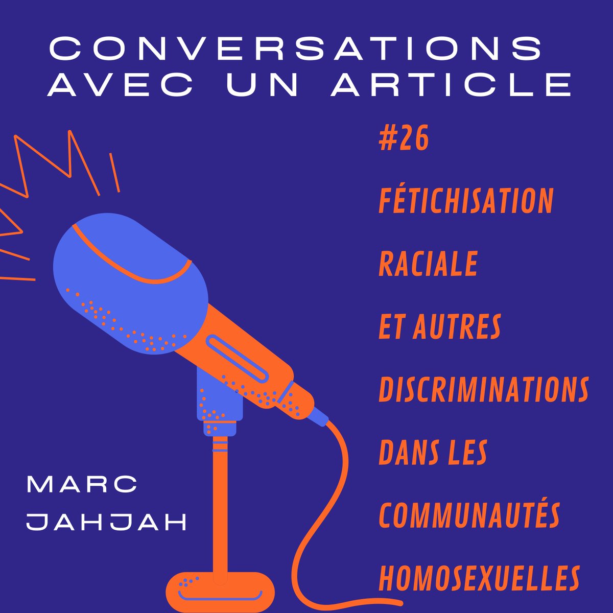 🎧🎙️🎤

J'ai terminé le 26ème épisode de <a href="/Podcast_SHS/">Conversations...avec un article</a>, le 1er de la saison 3 :

"Fétichisation raciale et autres discriminations dans les communautés sexuelles"

👉 anchor.fm/conversations-… 

Bonne écoute !