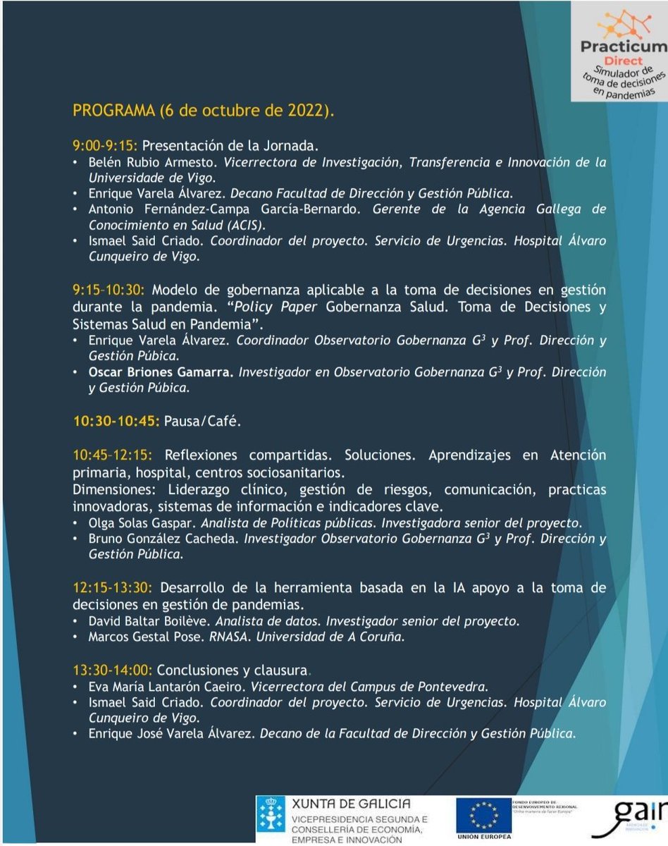 ismaelsaid's tweet photo. ¿Qué otras alternativas existen para gestionar lo excepcional? ¿Vamos a repetir las respuestas ante un desafío que ya hemos vivido?
"Debemos aprender a gestionar el futuro, en lugar de tomar el pasado como referencia".
@modefi @aaregueiro
#PracticumDirect #GestiónClínica #IA https://t.co/1v12LdymjV