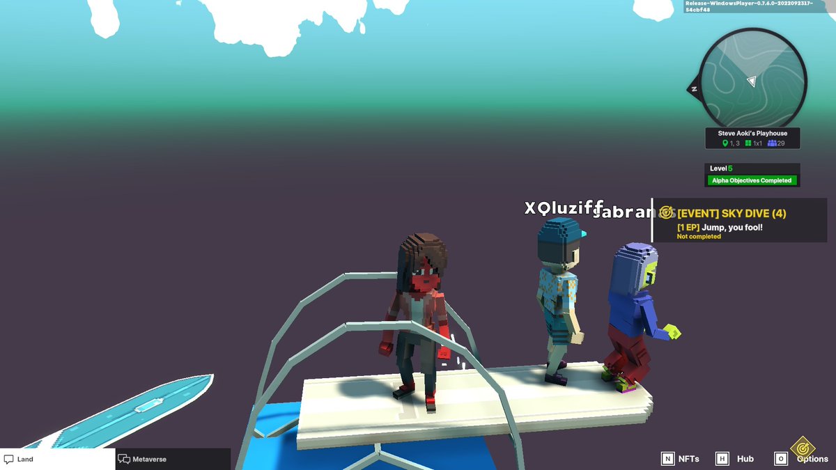 Jesse265J's tweet photo. @TheSandboxGame @steveaoki I just participated in the #SandboxAlphaS3Giveaway for a chance to win 500 SAND! Found the high diving board in @steveaoki's Playhouse, check out my screenshot below!
👇 https://t.co/mNVgsQqQEH