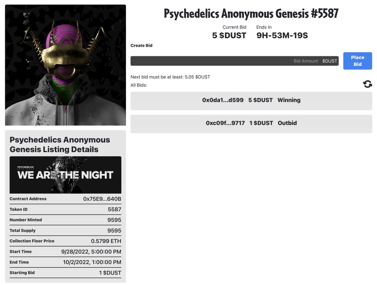 themrinspired's tweet image. Who is going to win either of these two awesome NFTs from the Sweepers Vault today?

Stake a Sweepers NFT and earn 10 $DUST tokens per day.

Get your $DUST ready everyone!

#Sweepers #NFT #NFTs