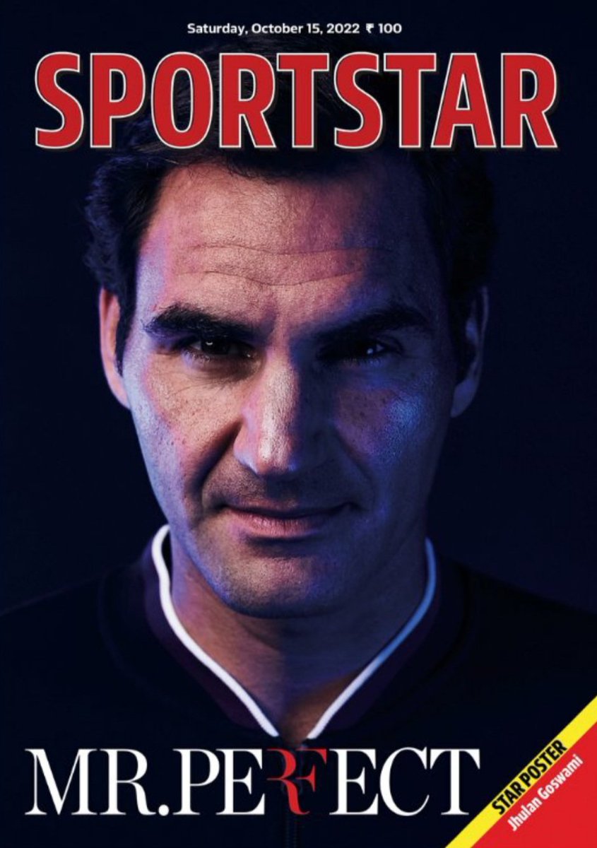 Mr. peRFect 😍 #MagazineCover 📘 #RogerFederer