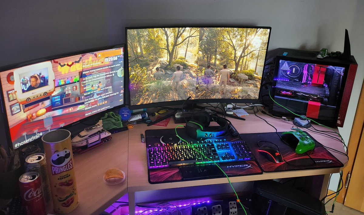 LetzeLogik's tweet photo. Nach 14Stunden Dauer Stream und 3Stunden Schlaffpause, geht's heute weiter mit A Way Out. 
#Hosenriss24 https://t.co/d6J5MmoBUq