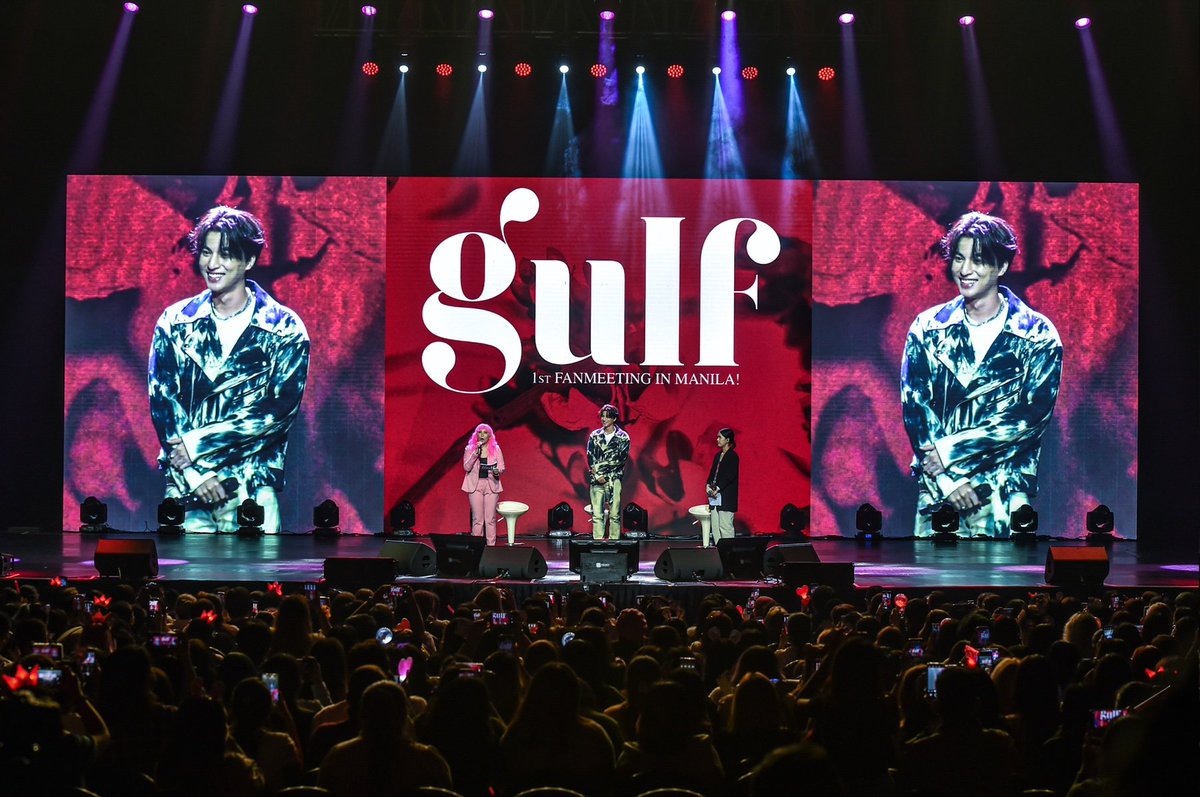 NewFrontierPh's tweet photo. @gulfkanawut is here! He looks so happy to meet his fans tonight 😍

📸Bruce Casanova

#GulfinManila2022 #GULFinNFT #GulfKanawut https://t.co/68jlpTSv9c