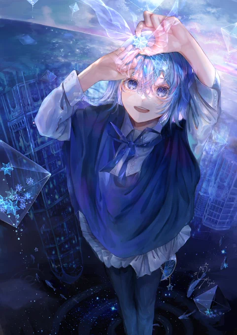 #あなたのあお色の作品を見せてください 