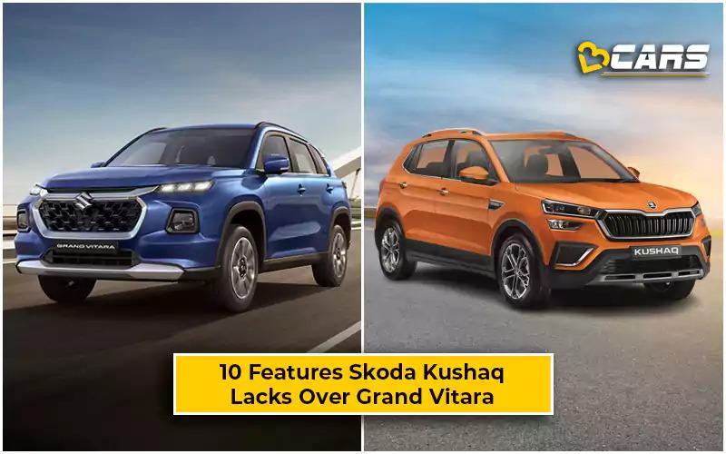 v3cars's tweet photo. In this article, we tell you 10 features that are missing in the @SkodaIndia Kushaq but available with @Maruti_Corp Grand Vitara.
 
 https://t.co/nlwlbPFOMC
#SUV #v3cars #MIssingFeatures #SkodaKushaq #GrandVitara https://t.co/AjFyaPbiYg