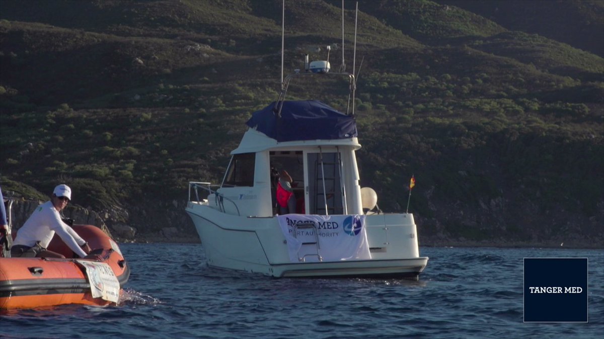 For the second time, #TangerMed supported the swim across the Strait of Gibraltar, led by the Moroccan champion Hassan Baraka and four other athletes.