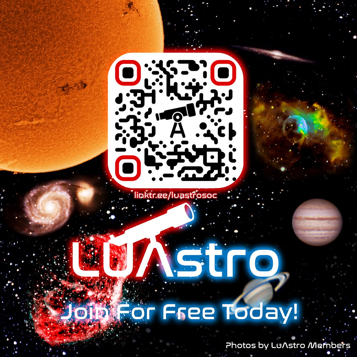 Are you interested in space? 
Whether you're a fresher or a returning student, you can sign up for this year of AstroSoc!
See the planets through our telescopes, photograph nebulae and galaxies, learn about space from our presentations, and much more...
lancastersu.co.uk/groups/astrono…