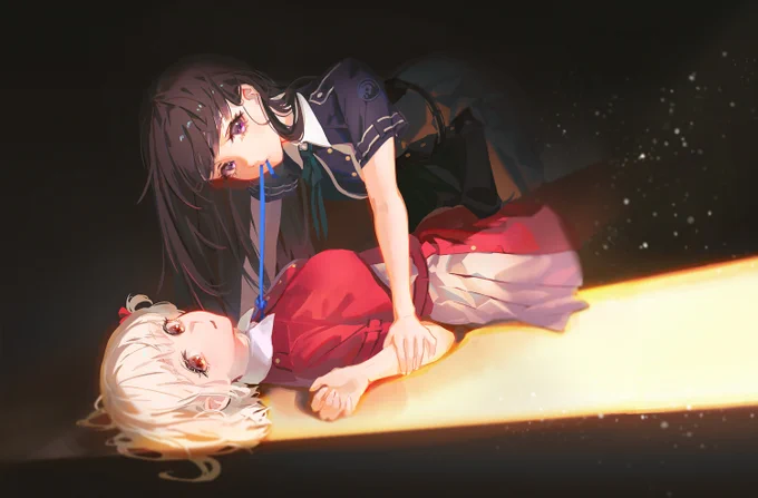 画个千泷,纪念一下这个夏天带给我的欢乐 #LycorisRecoil #リコリコ 