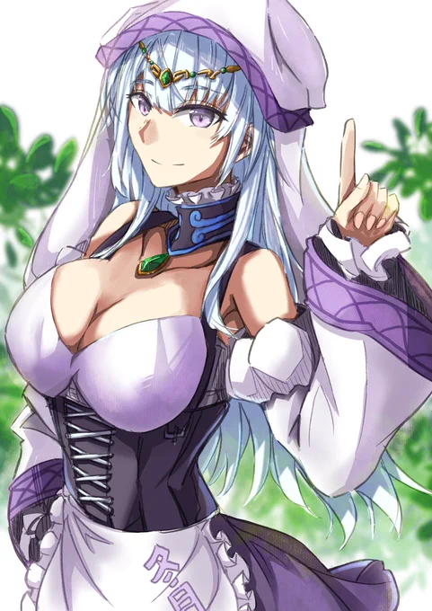 オータムフェスに向けてディアンドルの合わせをする冬月#艦これ 