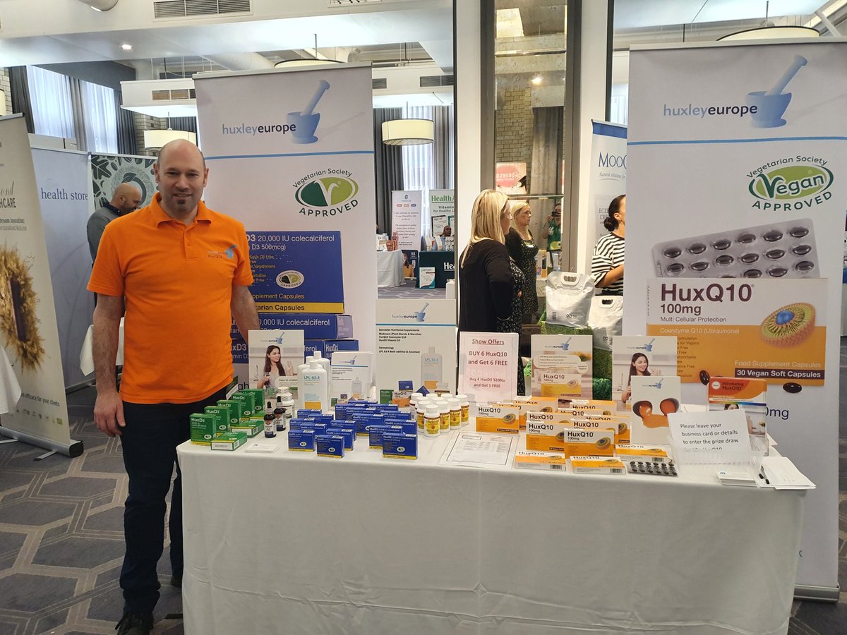 DenisTheChemist's tweet image. We are at the #nhtsummit promoting our #huxq10 #moducare #nhtsummit @TargetPubLtd visit stand 66