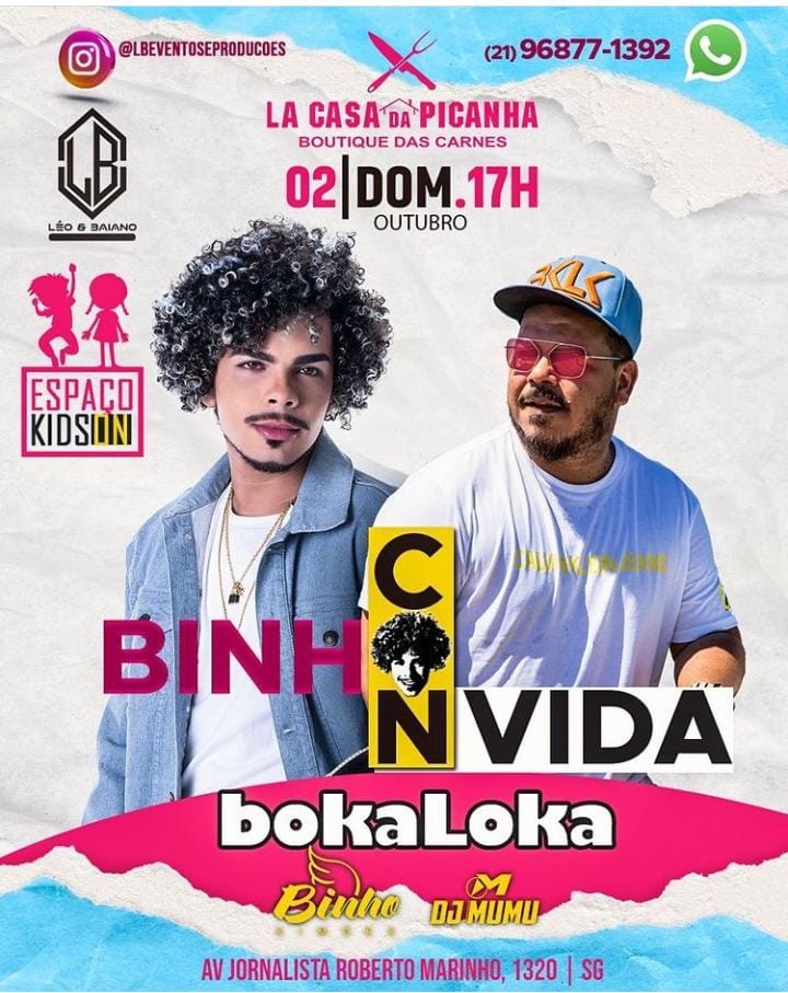 KinhoMoreenoh's tweet photo. Alô São Gonçalo 🎶🔥 
Binho convida o Grupo Bokaloka ! 
Partiu 🔥 https://t.co/LIJ2thlYlP