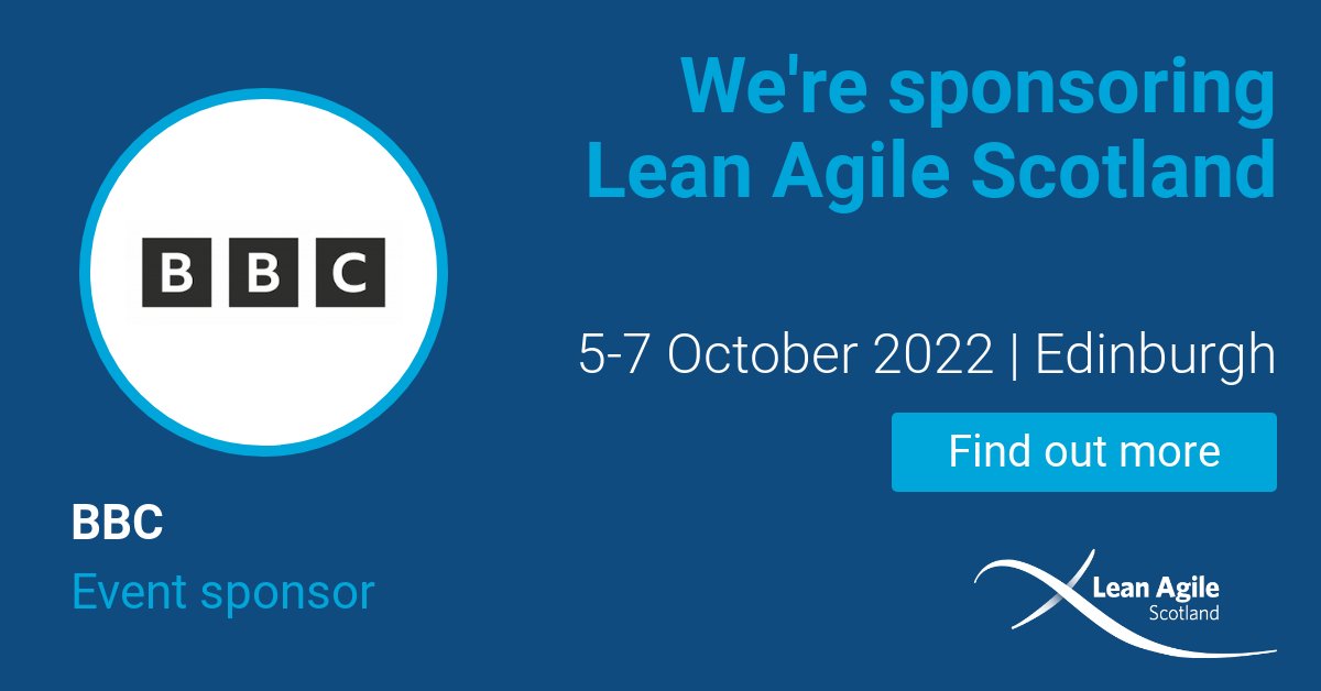 LeanAgileScot's tweet photo. Thanks to @BBCCareers for sponsoring #lascot! They have ten UK-wide radio networks, providing the best live music broadcasting in the UK, as well as speech radio which informs, educates and entertains. Find out about joining the team: https://t.co/dPIJZwu7si #BuildTheBBC https://t.co/Jt4bBwVTmu