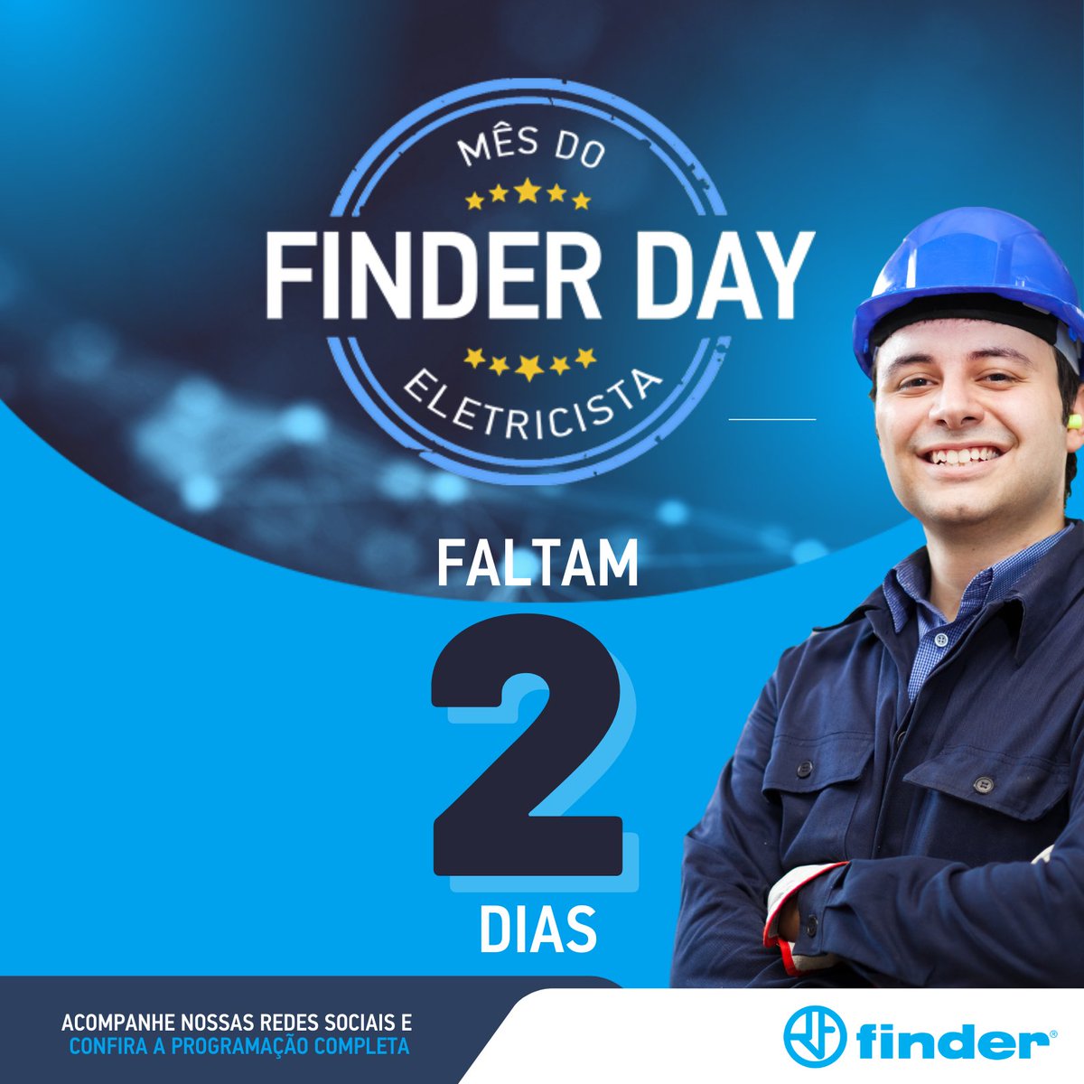 finderbrasil's tweet photo. Faltam 2 dias para você conhecer todos os detalhes do #FinderDay 2022!💡
Fique ligado em nossas redes sociais: Dia 04 de outubro você conhecerá todos os detalhes do FinderDay 2022 que está sensacional!👏
#FinderBrasil #Eletricidade #MesdoEletricista #DiadoEletricista https://t.co/TQo91sTerC