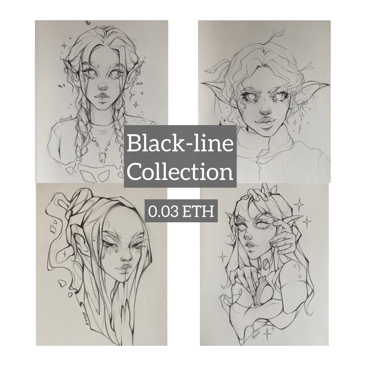 ElizMilart's tweet photo. First Part “Black-Line” Collection 
✨4/4 available 
✨0.03 ETH 
-beauty in the simple, collection drawn on paper, dedicated to the beauty of lines and their variations

#NFTartwork #NFTFam #NFTcolletion #elizmilnft 

https://t.co/NXD5EtRuu2 https://t.co/rAhyv3giit