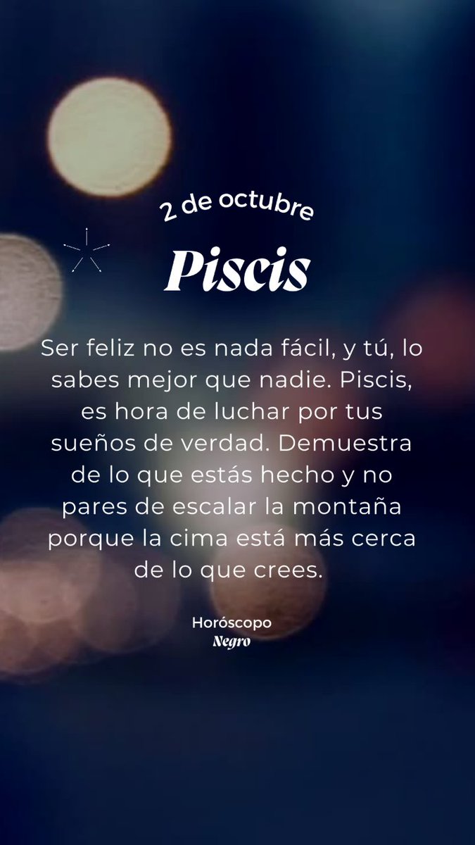 El horóscopo diario del 2 de octubre para Piscis 🔮♓️ #horoscoponegro #horoscopodiario