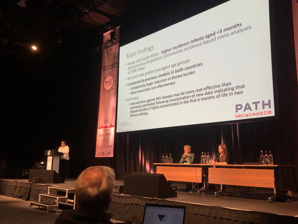 Super relevant work from Cheryl Cohen @RSV2022 Antibodies and maternal vaccination could be more cost-effective than previously estimated in sub-Saharan Africa. Important point: these interventions need to be affordable for implementation.