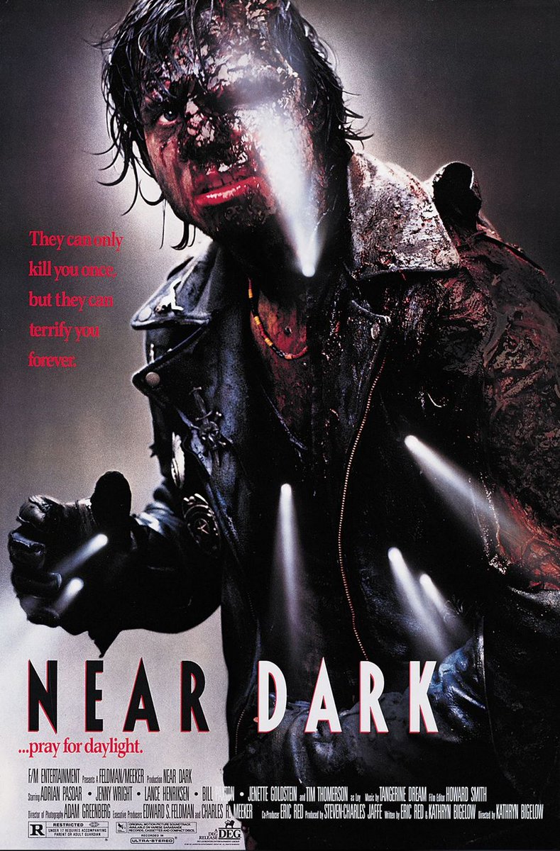 Aztecace's tweet image. My October Horror Movie Marathon 

#2 Near Dark (1987)
Came our the same year as Lost Boys. Vampire flick with some of the same crew from Aliens. Though I don't think they say the word Vampire though the whole film.