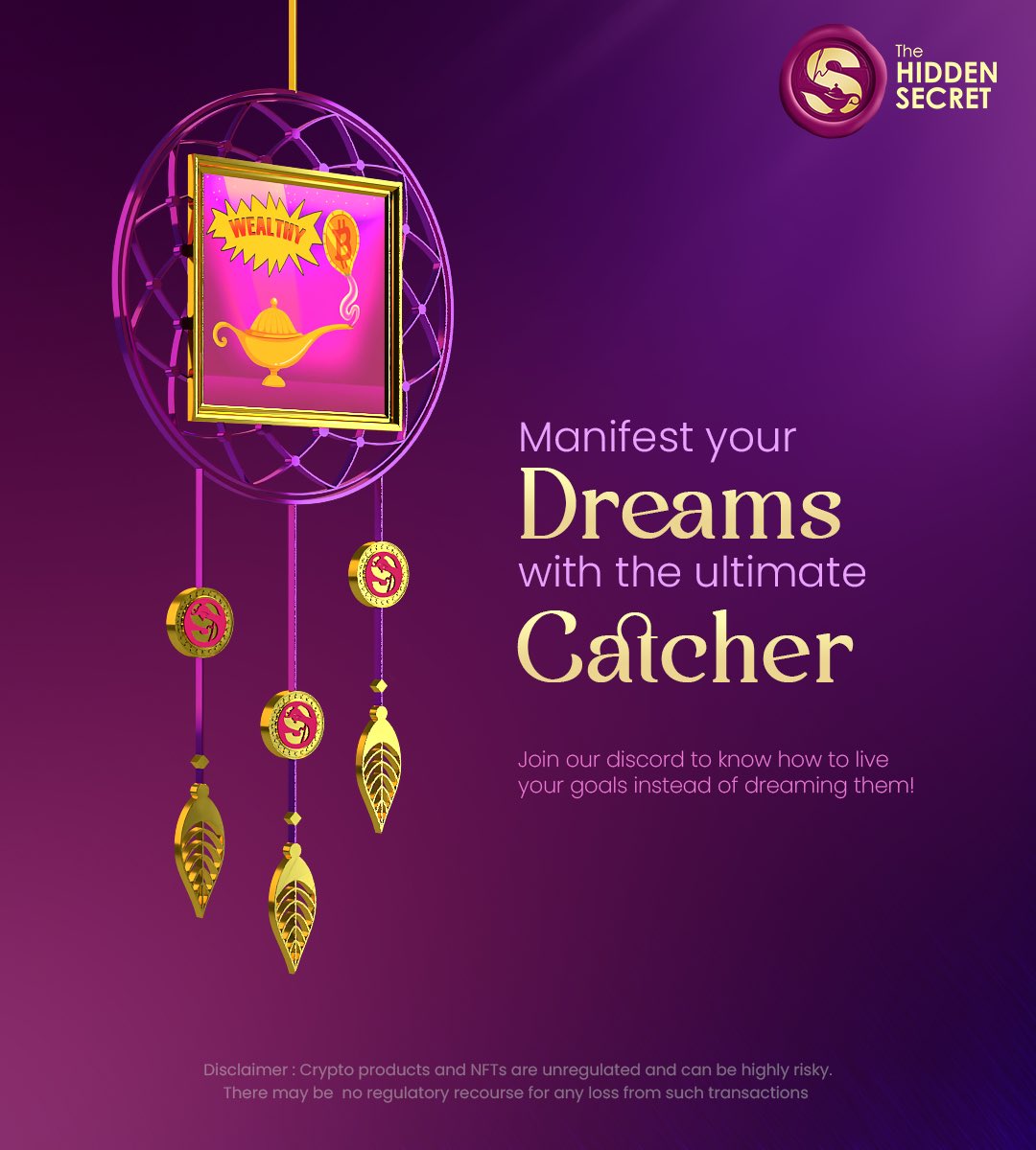 HiddenSecretNFT's tweet photo. It’s time to live your dreams and not just imagine them. Want to know how?😍🔮

Join our discord: https://t.co/KA23OZij40 https://t.co/u9MXQzFfoL