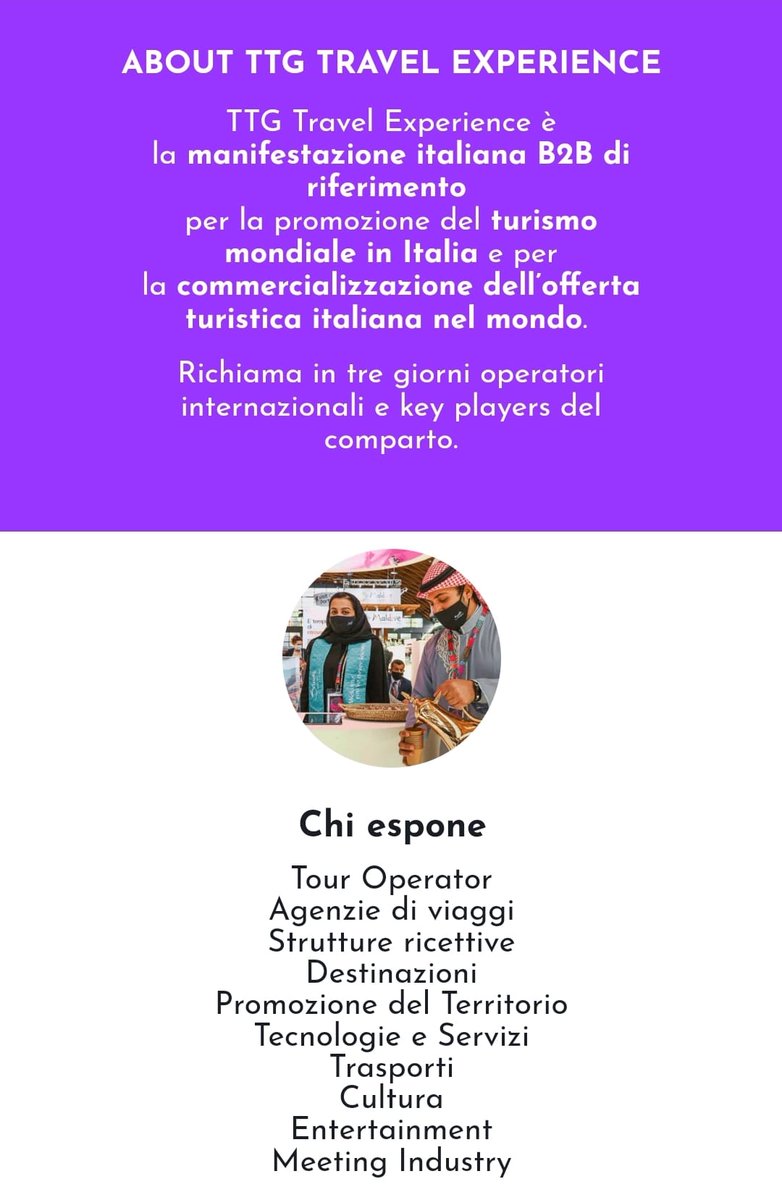 Il #TTGtravelexperience di #Rimini è la principale fiera italiana del #turismo, memorizzate queste date: 12-14 ottobre 2022. Saranno 3 intense giornate tra vari espositori, operatori turistici, convegni, nuove opportunità di business @TtgExpo si svolgerà presso la Fiera di Rimini