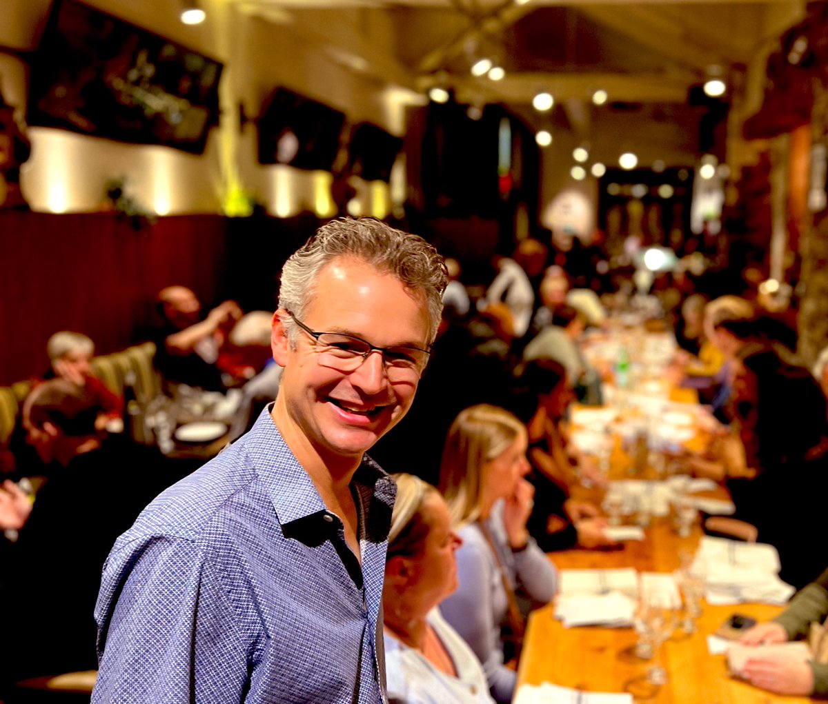 Restaurant host <a href="/SilasRutley/">Silas Rutley</a> at Balkan Restaurant in <a href="/Banff_Town/">Banff Town</a> was so excited to meet our <a href="/CAGP_ACPDP/">Canadian Association of Gift Planners</a> group - I’m a fundraiser too!  

Check out his ❤️ for <a href="/albertacancer/">albertacancer</a> on LinkedIn linkedin.com/posts/paulnaza… 

The power of volunteers! 

cc <a href="/CAGPABNorth/">CAGP Alberta North</a> <a href="/AFPCalgary/">AFP Calgary and Area</a> <a href="/calgarycvo/">CCVO</a>