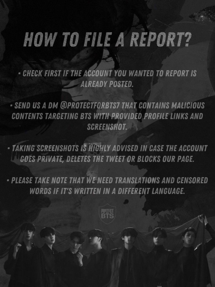 REPORT FOR BTS tweet media