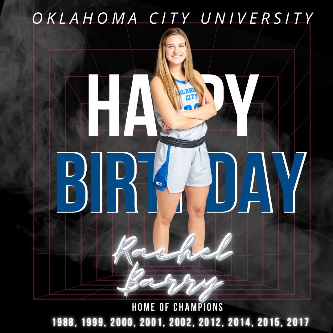 Happy birthday shoutout to our sophomore guard from Hydro-Eakly, OK, Rachel Barry! #HomeofChampions #NotJustanAthlete