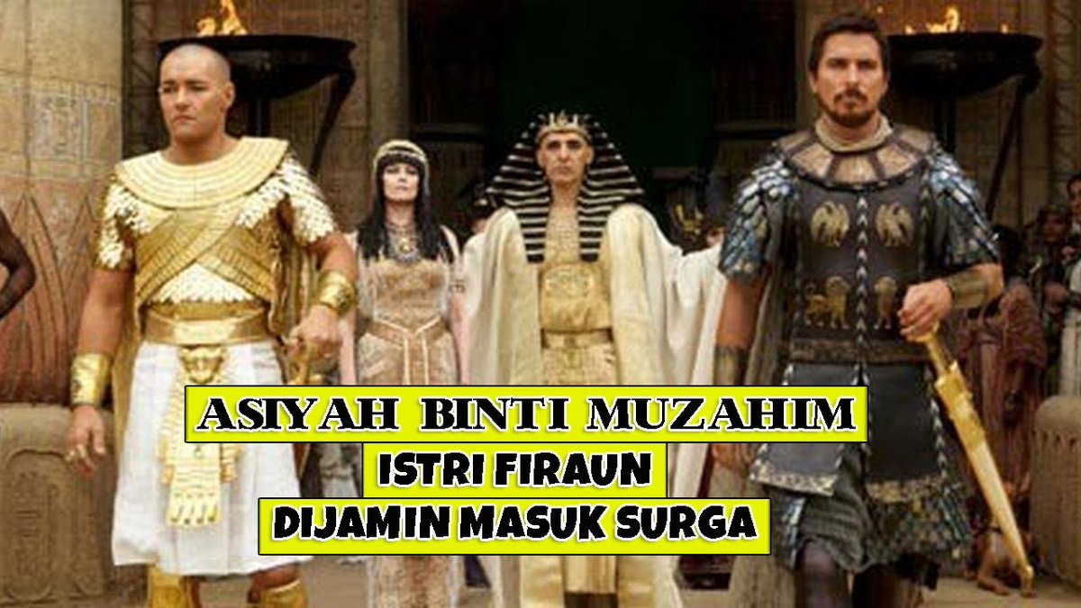 KISAH ASIYAH BINTI MUZAHIM ISTRI FIR'AUN YANG ALLAH BANGUNKAN RUMAH DI SURGA ..

                                A thread