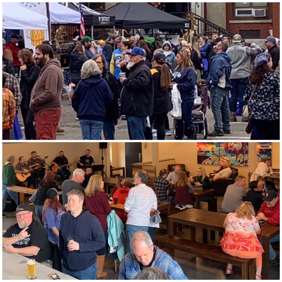 Thank U for a great Saturday.
The weather didn’t keep U from visiting us <a href="/RocklandMarket/">Rockland Market</a> Fall Festival. Then kept going at our Oktoberfest celebration w/<a href="/fadedhalo/">faded halo</a> The weekend isn’t over yet! PE &amp; Oktoberfest still on tap. Cooler stocked, grab your 4packs for today’s game.