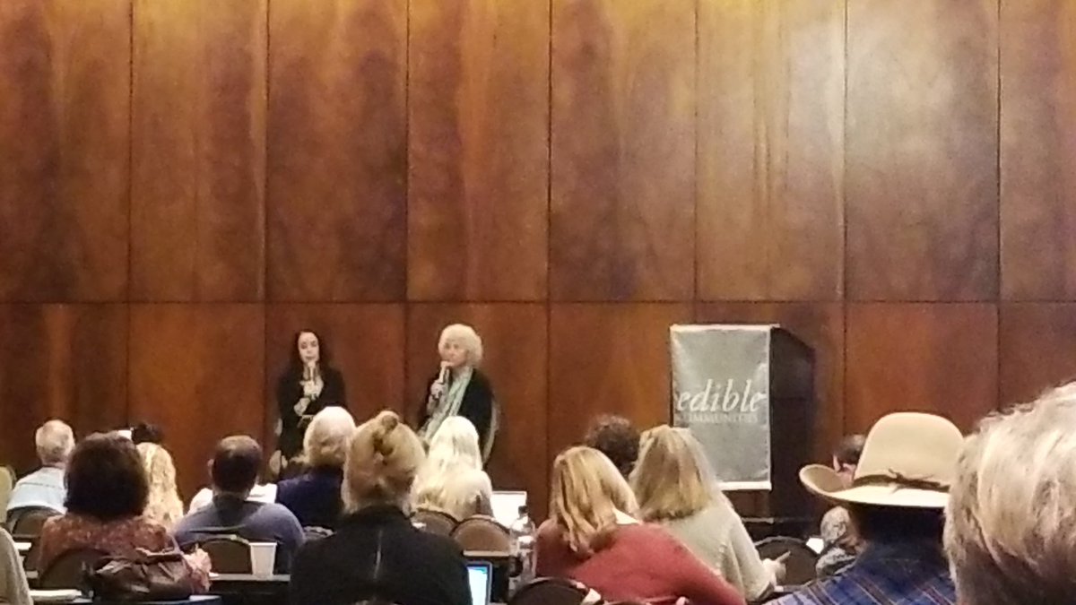 A couple highlights of conversation with Marion Nestle at #edibleinstitute with FoodTank's @DaniNierenberg :
Half of the food produced in the US is going to be wasted. 70% of that waste occurs at the production level.