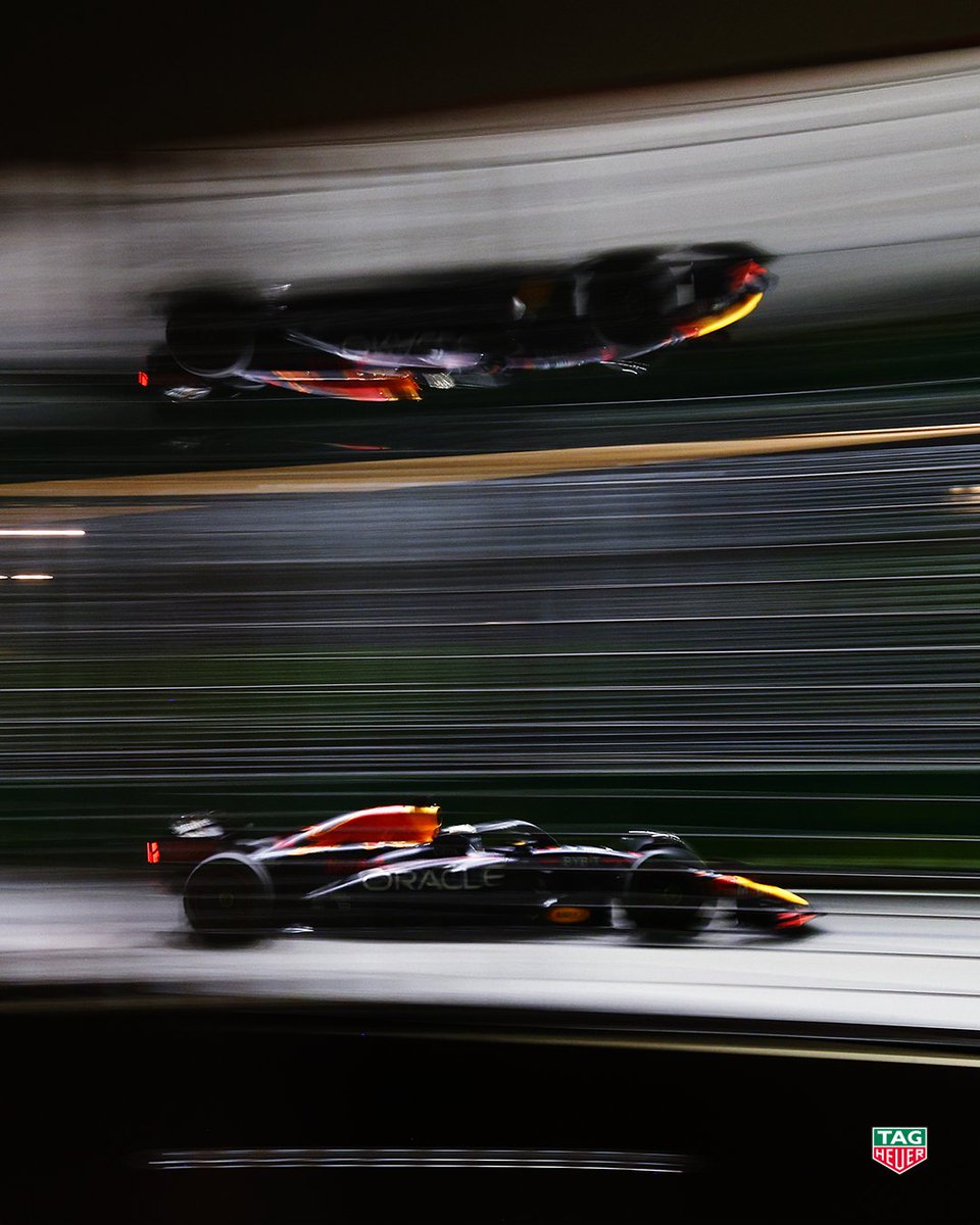TAGHeuer's tweet photo. He did it again !
Congrats @SChecoPerez for your P1, you really mastered this physical challenge in Singapore! @redbullracing #ChargeOn https://t.co/67q0E3Ep13