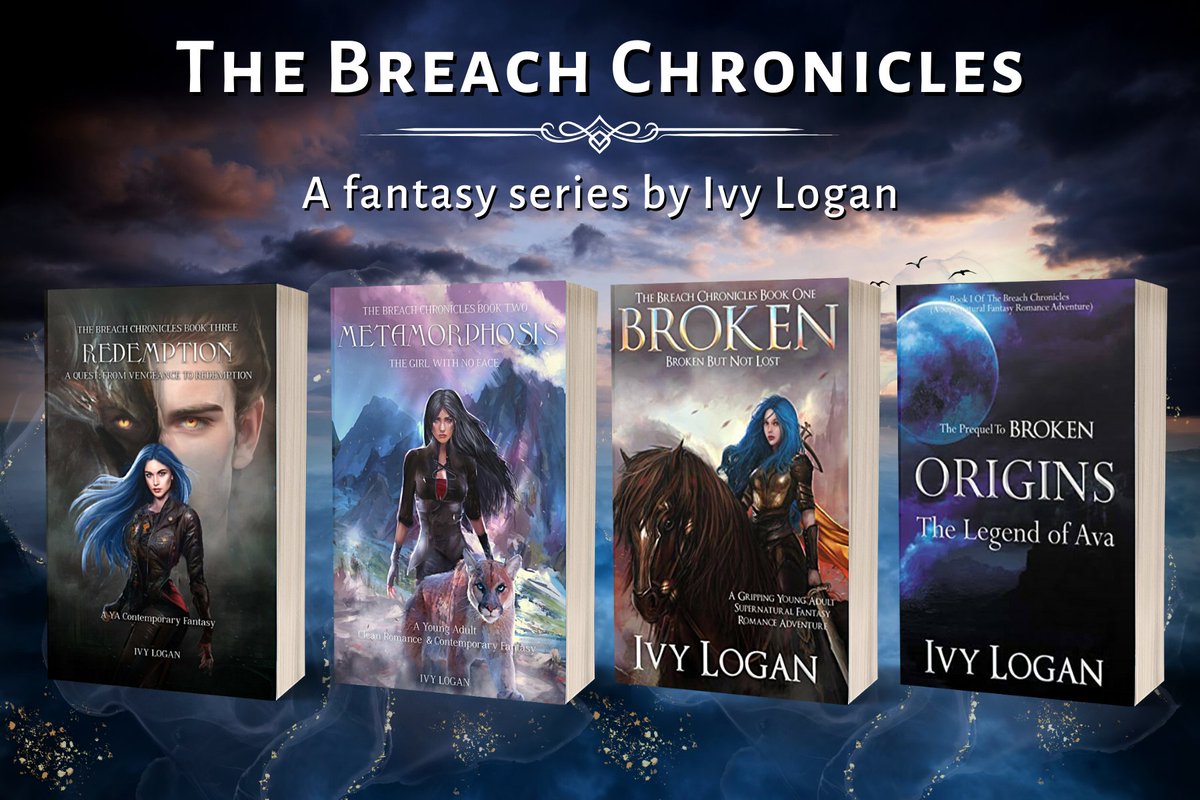 Ivyloganauthor's tweet photo. The BreachChronicles ...
A #fantasyseries about #love, #comingofage, #revenge #flawedcharacters and ofcourse a well earned #HEA.
Come discover it today
Start with Orgins~ The Legend of Ava ( prequel) or #Broken ( Book I)
#comingsoon Metamorphosis ( The Girl With No Face) https://t.co/eYCzQOpsu5