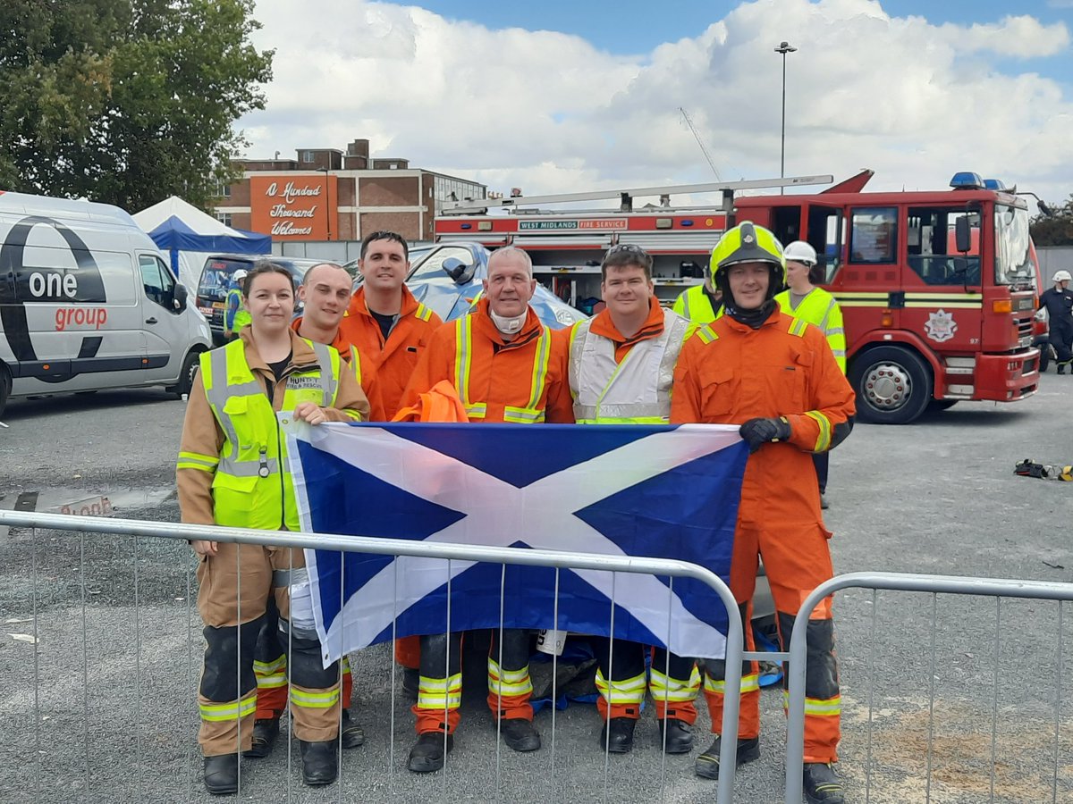 huntly_fire's tweet photo. Three firefighters from Huntly along with three from Dyce, took part in this years UKRO (United Kingdom Rescue Organisation) competition in Birmingham taking part in Extrication and Trauma. Overall we did extremely well and were proud to be the only Scottish team competing. 🏴󠁧󠁢󠁳󠁣󠁴󠁿🇺🇦 https://t.co/IeAVkxpfTe