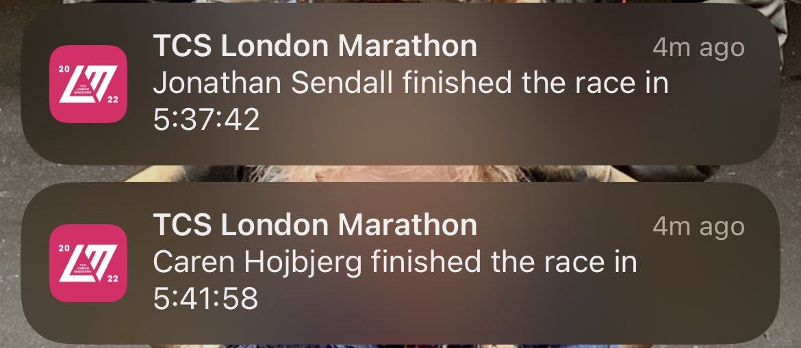 And he’s finished! Well done Jon and Caren