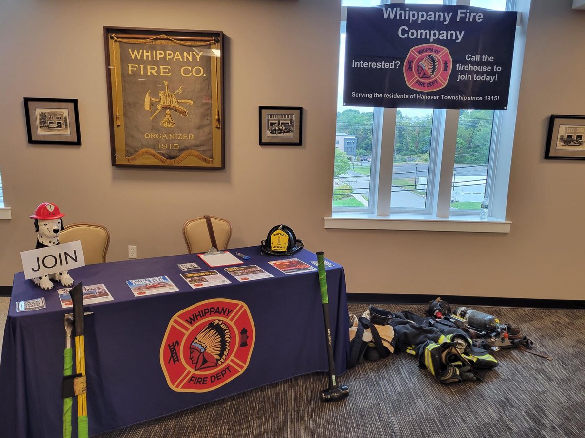 WhippanyFire's tweet photo. We are all set up and ready for the open house today. We hope to see you soon! https://t.co/V7hlxNUGeG