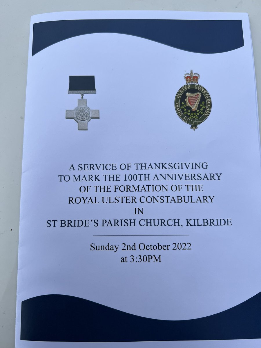 Privileged to attend thanksgiving service for the formation of <a href="/RUCGCFoundation/">RUCGCFoundation</a> today. We must never forget those brave men &amp; women who steadfastly held the line against terror. They gave their all that we would have a peaceful Northern Ireland - Thank You #UlsterUnionist