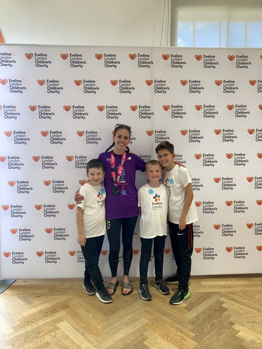EvelinaLondon's tweet image. Fundraising super star alert! Claire took on the #londonmarathon22 &amp;amp; doubled her target raising an incredible £5,000!! Her son Teddy’s school friend Oliver had heart surgery six months ago at @evelinalondon &amp;amp; wanted to give back to say thank you for the amazing care he received