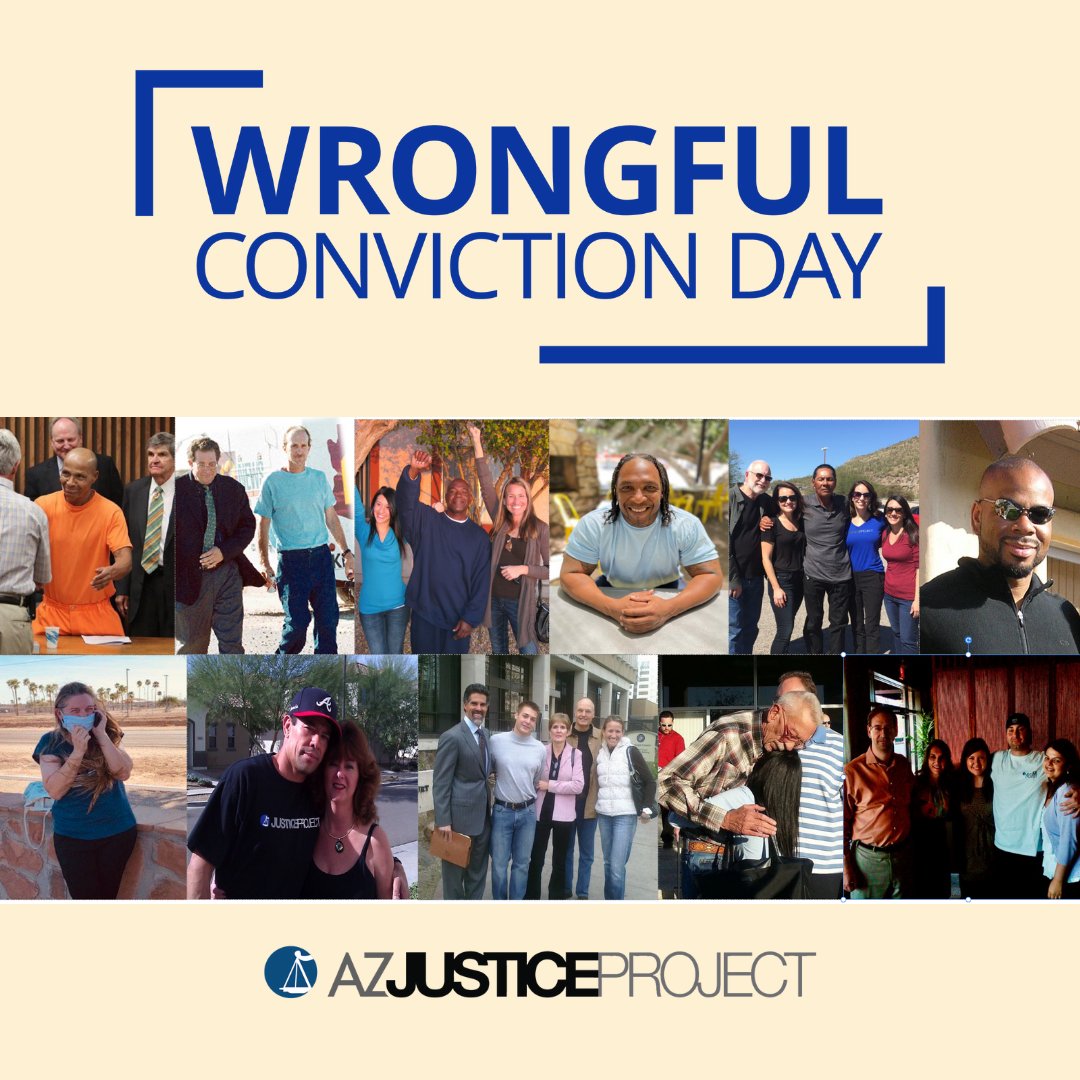 ArizonaJP's tweet photo. Today, October 2nd marks the Ninth Annual International Wrongful Day. 

A reminder that our Wrongful Conviction Day event will be taking place on Thursday, October 6th. 

#ArizonaJusticeProject #WCD2022 https://t.co/k1uZfxeCPY