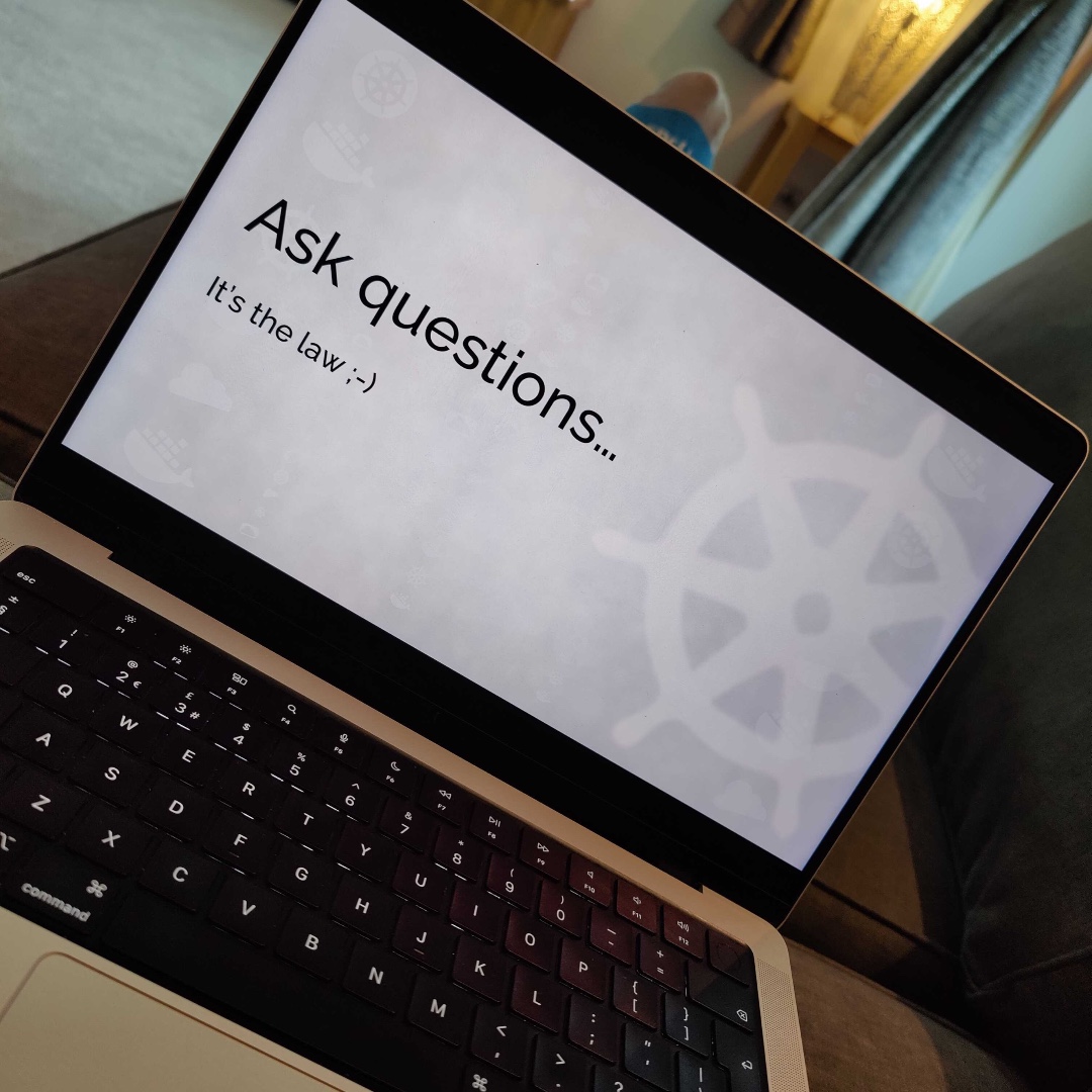 nigelpoulton's tweet image. Whenever I do a live training, I like to remind everyone that there&apos;s only one rule in all my sessions... 

ASK QUESTIONS!
⁉️🤔💭🙋‍♂️

#kubernetes #devops #kubernetestraining #learnkubernetes #learncloud #learncoding