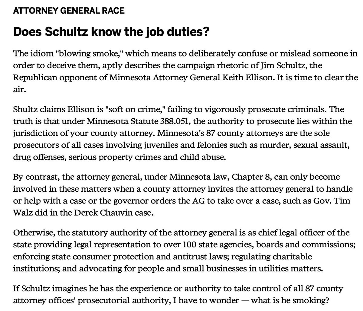 EllisonCampaign's tweet photo. As the former ED of the MN County Attorneys Association, Gina Washburn reminds us MNs deserve an AG who understands the job &amp; has the necessary experience to deliver safety and prosperity for all. https://t.co/UkLTYYtSIw