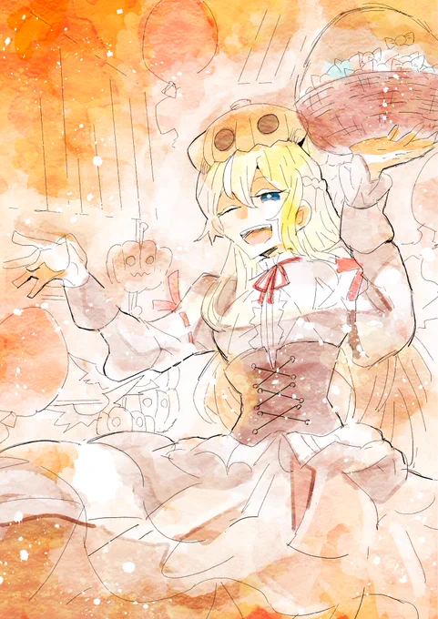 みづち【 】さんのキャラクターさんと、そのご友人の方々を描かせていただきましたー! 